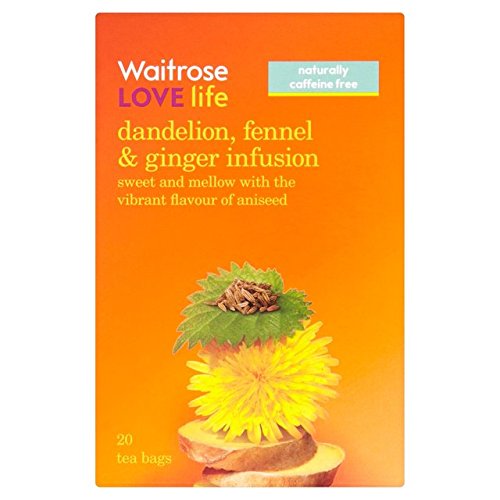 Lovelife Löwenzahn, Fenchel & Ginger Tea Infusion Waitrose 20 pro Packung von Waitrose