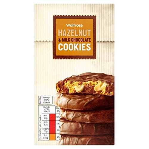 Milchschokolade-Chip & Hasel Cookies Waitrose 150G (Packung mit 2) von Waitrose
