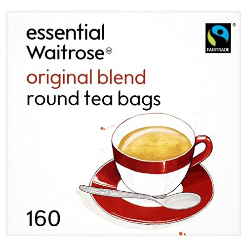 Original-Blend-Runde Teebeutel wesentliche Waitrose 160 pro Packung von Waitrose