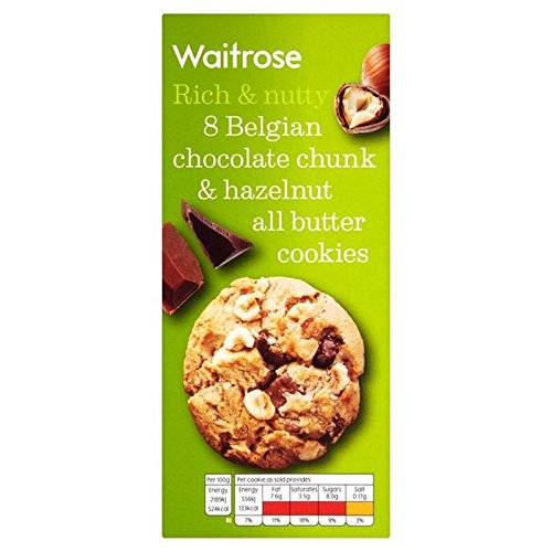 Schokolade & Haselnuss Cookies Waitrose 200G (Packung mit 4) von Waitrose