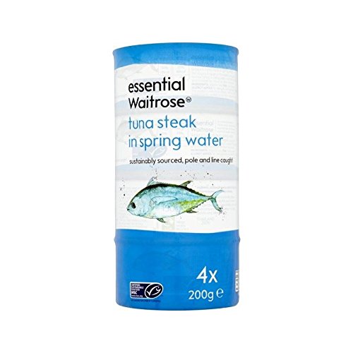 Thunfischsteak In Quellwasser Wesentlich Waitrose 4 X 200 G - Packung mit 6 von Waitrose