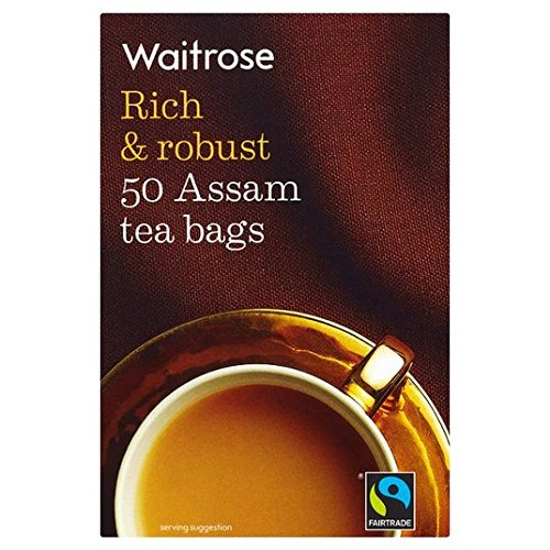 Waitrose Assam Teebeutel, 50 Stück pro Packung von Waitrose