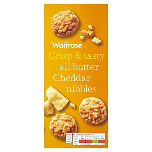 Waitrose Nibbles Cheddar Cheese 100g, 2 Pack von Waitrose