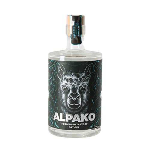 Alpako Gin - 0,5 L - 43% Vol. - Modern Dry Gin mit Drachenfrucht Sternfrucht & Açaí-Beere - perfekt ausbalancierter Small Batch mit 25 Botanicals von Alpako Gin