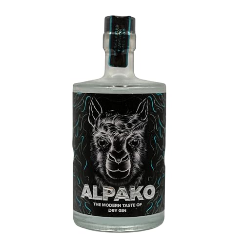 Alpako Gin - 0,5 L - 43% Vol. - Modern Dry Gin mit Drachenfrucht Sternfrucht & Açaí-Beere - perfekt ausbalancierter Small Batch mit 25 Botanicals von Alpako Gin