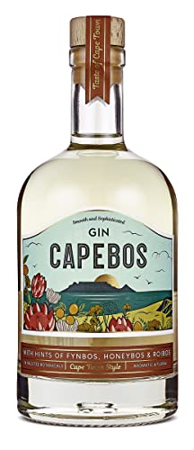 WAJOS Capebos Gin 500ml (42% vol) | 19 edle Botanicals, Rooibos, Honeybush & Fynbos | Südafrika Gin | Gin Geschenk, Geschenkidee für Gin Fans von wajos