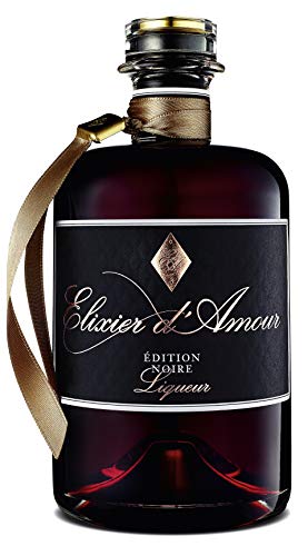 WAJOS Elixier d'Amour Édition Noire Likör 500 ml, 30 % vol, fruchtiger Likör mit Schwarzer Johannisbeere, Rum, Grappa und Pfeffer | Valentinstagsgeschenk | Geschenk für die Frau oder Freundin von wajos