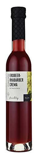 WAJOS Erdbeer-Rhabarber Crema mit Branntweinessig, 250ml Essigzubereitung, 3% Säure von wajos