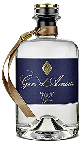 WAJOS Gin d’Amour 500ml (40% vol) | edle Botanicals mit fruchtiger Heidelbeere | Gin für Verliebte zum Jahrestag, Hochzeitstag | als Gin Tonic oder Cocktail | Gin Geschenk, Gin Fans von wajos
