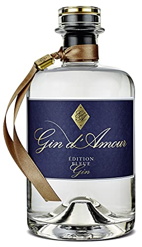 Wajos Gin d'Amour 40% vol, 500ml - für Gin Tonic & Cocktails. Geschenk für Verliebte, Jahrestag & Hochzeitsgeschenk von wajos