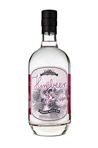 WAJOS Himbeer Gin 500ml (42% vol) | fruchtiger Gin mit Himbeer | pur, als Gin Tonic oder Cocktail | Gin Geschenk, Gin Fans | Sommer Gin | Mitbringsel zum Geburtstag von wajos