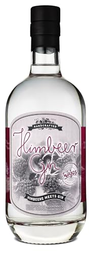 WAJOS Himbeer Gin 500ml (42% vol) | fruchtiger Gin mit Himbeer | pur, als Gin Tonic oder Cocktail | Gin Geschenk, Gin Fans | Sommer Gin | Mitbringsel zum Geburtstag von wajos