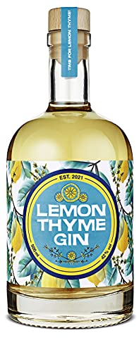Wajos Lemon Thyme Gin 500ml, 42% vol. – Gin für Cocktails & Gin Tonic. Ideal als Gin Geschenkset für Gin Liebhaber von wajos