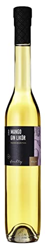 WAJOS Mango Gin Likör 350ml (18% vol) | fruchtiger Mango Likör mit Gin | lecker im Cocktail und Sekt oder pur auf Eis | Fruchtlikör | Gin Geschenk | Geschenkidee von wajos
