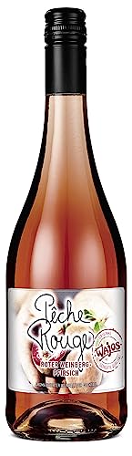 Wajos Pêche Rouge 750ml 5,5% vol, aromatisierter weinhaltiger Cocktail mit dem Geschmack roter Weinbergpfirsiche von wajos