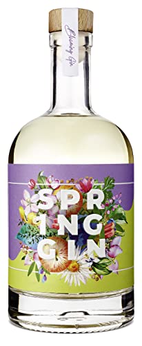 WAJOS Spring Gin 500ml (42% vol) | Gin floral und fruchtig mit Apfel, Rhabarber & Zitrone | Perfekt als Gin Tonic | Mitbringsel Geburtstag Gin Fans von wajos