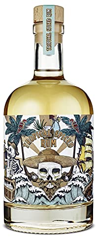 Wajos Tropical Spiced Rum 37,8% vol 500ml – Spirituose aus Caribbean Rum mit Kokosnoten verfeinert – ideal für Cocktails & Männer Geschenk von wajos