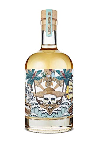 WAJOS Tropical Spiced Rum 500ml (37,8% vol) | Flavoured Rum aus Caribbean Rum, Zitrus, Bitterorange & Kokos | tropisch, fruchtig | Männer Geschenk von wajos