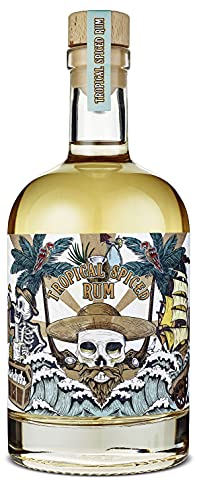 WAJOS Tropical Spiced Rum 500ml (37,8% vol) | Flavoured Rum aus Caribbean Rum, Zitrus, Bitterorange & Kokos | tropisch, fruchtig | Männer Geschenk von wajos