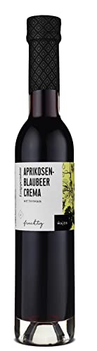 WAJOS Aprikosen-Blaubeer Crema mit Branntweinessig, Aprikosen Essigzubereitung 250ml, 4% Säure von wajos