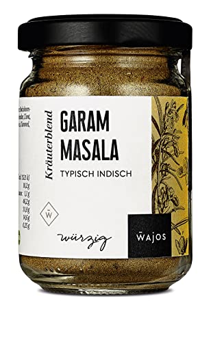 WAJOS Garam Masala 65g Gewürzmischung | typisch indische Gewürzmischung | Gewürz für indische Gerichte, Fleisch, Fisch & Gemüse von wajos