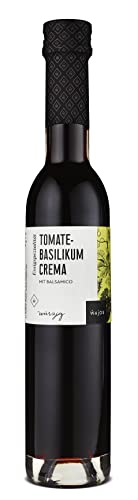 WAJOS Tomate-Basilikum Crema mit Balsamico & Tomatensaft-Konzentrat, Essigzubereitung 250ml, 3% Säure von wajos