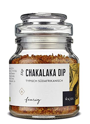 WAJOS Chakalaka Dip 90g - typisch südafrikanische Gewürzzubereitung für afrikanischen Dip, zum BBQ oder als Backzutat | Chakalaka Gewürz | Afrikanisches Gewürz von wajos