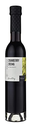 WAJOS Cranberry Crema mit Aceto Balsamico di Modena, 250 ml Essig Zubereitung mit 3% Säure von wajos