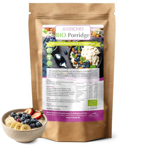 Basisches Porridge Frühstück BIO - aus 6 Keimlingen - Eine basische Powermahlzeit, auch dann, wenn es schnell gehen muss! Macht anhaltend satt. Inhalt: 750 g von Wakeup