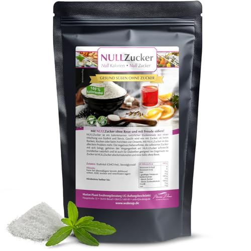 NULLZucker 1000 g - ohne Zucker, ohne Kalorien - Zuckerersatz Ideal zum Backen & Süßen – 1:1 Zucker Alternative - Natürlicher Süßstoff NULLZucker 1000 g - ohne Zucker, ohne Kalorien - Zuckerersatz Ideal zum Backen & Süßen – 1:1 Zucker Alternative - Natürlicher Süßstoff von Wakeup