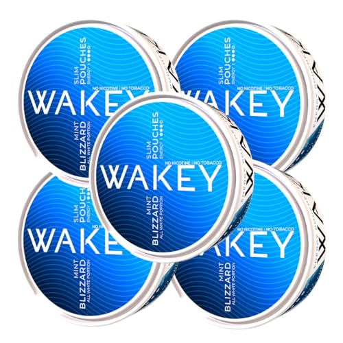 Wakey Wach, Blizzard Mint, Energy Pouches Snus Koffeinbeutel, 50 mg pro Beutel, No Nicotine, No Tobacco, 10er_5_er_1er (5) von Wakey