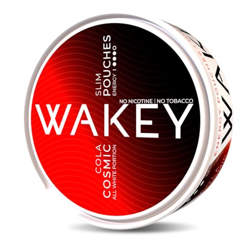 Wakey Wach, Cosmic Cola, Energy Pouches Snus Koffeinbeutel, 50 mg pro Beutel, No Nicotine, No Tobacco, 20 Stück von Wakey