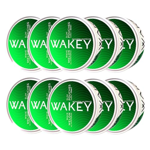 Wakey Wach, Wave Melon, Energy Pouches Snus Koffeinbeutel, 50 mg pro Beutel, 10er_5er_1er (10) von Wakey