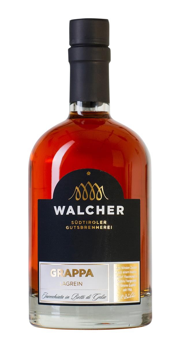 Walcher Grappa Lagrein gealtert im Maulbeerbaumfass 0,5 l Walcher Grappa Lagrein gealtert im Maulbeerbaumfass 0,5 l von Walcher Grappa