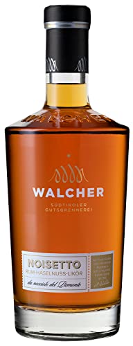 Walcher Noisetto Rum-Haselnusslikör- Angenehm süßer Nusslikör mit feiner Rum-Note aus Südtirol (1 x 0,7 l) von Walcher