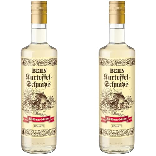 Behn Kartoffelschnaps I 125 Jahre Jubiläums-Edition I Exklusive Traditions-Spirituose I 33,3 Vol.% I 700 ml (Packung mit 2) von Waldemar Behn