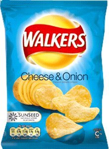 Walkers Cheese and Onion Crisps - 1.2 oz - 6 Pack by Walkers von Walker's