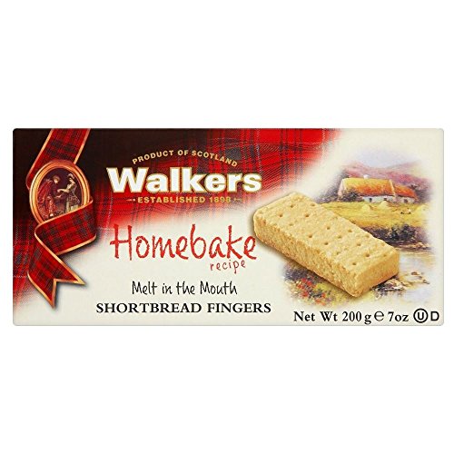 Walkers Shortbread Fingers Homebake (200g) - Packung mit 2 von Walkers (Biscuits)