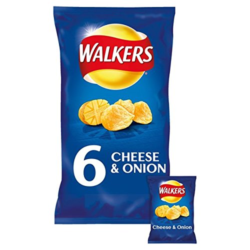Walkers Crisps - Cheese & Onion (12x25g) - Packung mit 6 von Walkers (Crisps, Snacks & Dips)