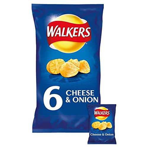 Walkers Crisps - Cheese & Onion (12x25g) - Packung mit 6 von Walkers