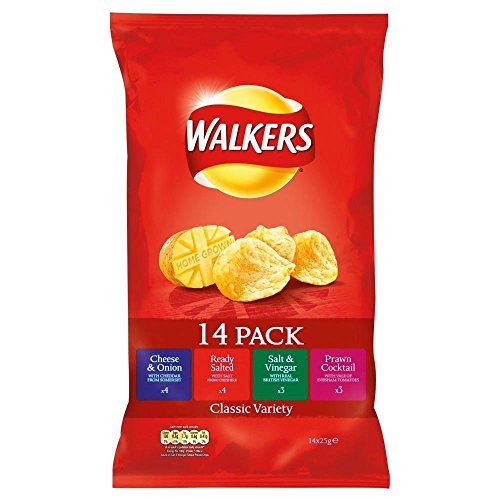 Walkers Crisps - Klassische Variante (14X25G) von Walkers (Crisps, Snacks & Dips)