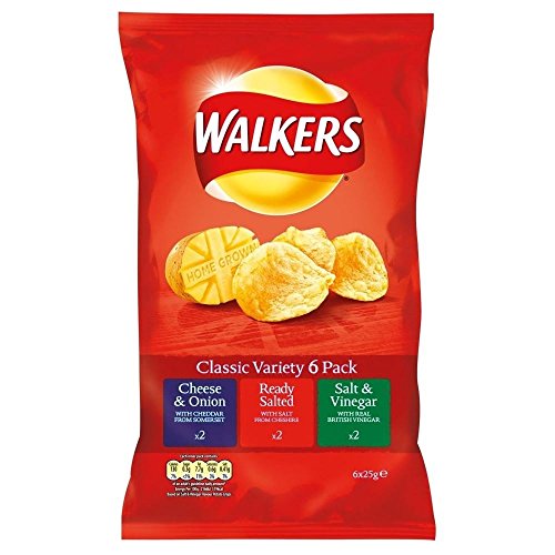 Walkers Crisps - Klassische Variante (6X25G) von Walkers