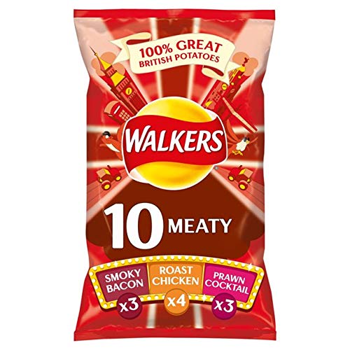 Walkers Crisps - Meaty Variety (12x25g) - Packung mit 2 von Walkers