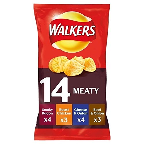 Walkers Crisps - Meaty Variety (18x25g) - Packung mit 2 von Walkers (Crisps, Snacks & Dips)
