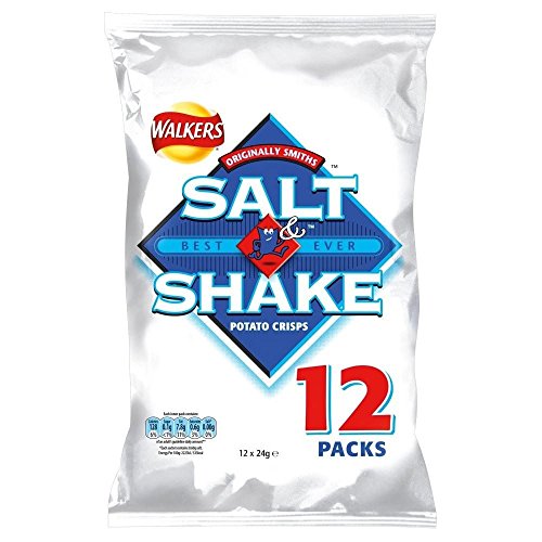 Walkers Crisps - Salt & Shake (12x24g) - Packung mit 2 von Walkers (Crisps, Snacks & Dips)