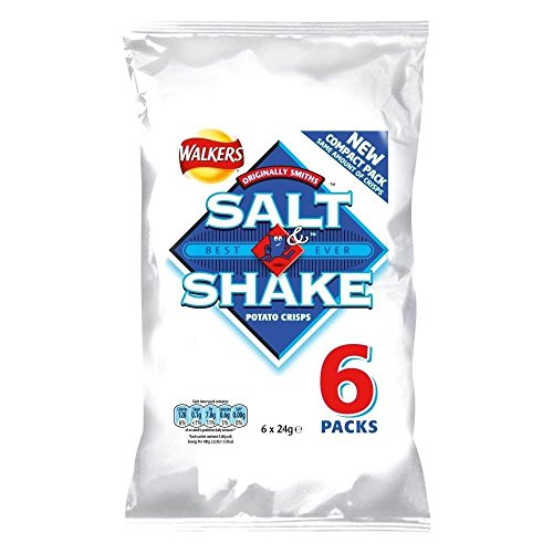 Walkers Crisps - Salt & Shake (6x24g) - Packung mit 2 von Walkers