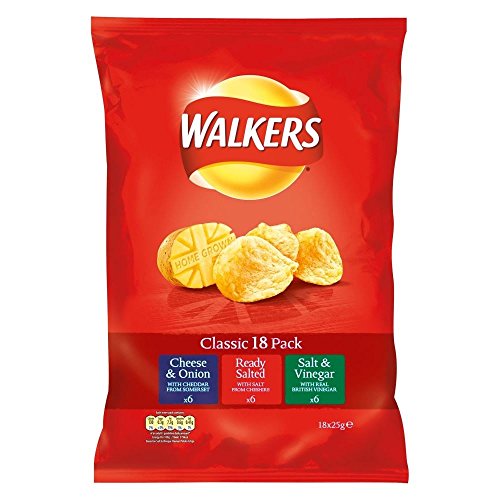 Walkers Pommes – Klassische Vielfalt (18 x 25 g) von Walkers (Crisps, Snacks & Dips)