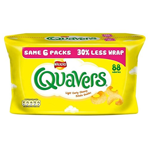 Walkers Quavers - Käse (6x17g) - Packung mit 6 von Walkers (Crisps, Snacks & Dips)