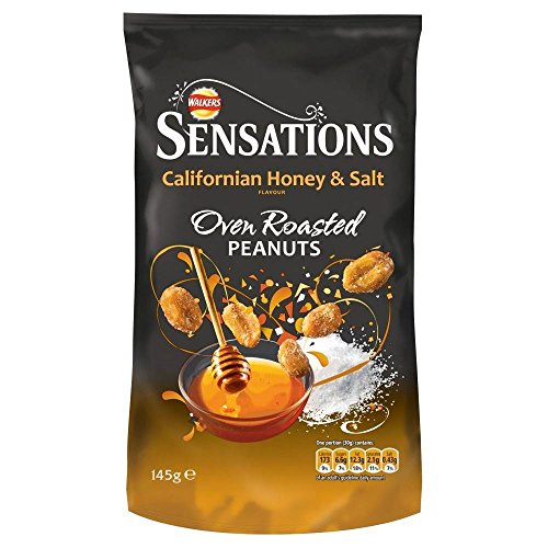 Walkers Sensations kalifornischen Honig & Salz Peanuts (145g) - Packung mit 2 von Walkers (Crisps, Snacks & Dips)