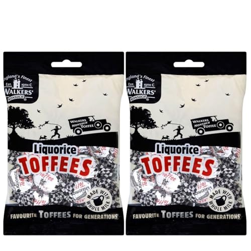 Walkers Nonsuch Lakritze Toffees (150g) - Packung mit 2 von Walkers (Sweets)